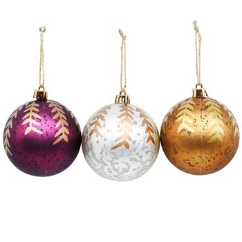 Actuel Plastic Christmas Tree Ball 7.8cm in assortment - buy, prices for - photo 1