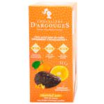 Chevaliers d'Argouges Tuiles in Dark Chocolate with Orange Pieces 120g