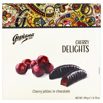 Goplana Delights cherry jelly in chocolate 190g - buy, prices for MegaMarket - photo 3