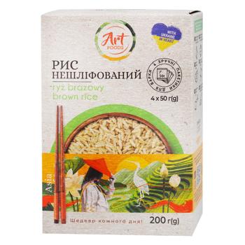 Рис Art Foods нешлифованный 4*50г - купить, цены на Чудо Маркет - фото 3
