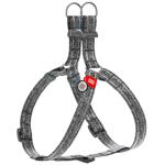 Шлея для cобак COLLAR WOUDOG Світловідбиваюча M - сірий