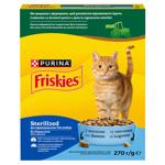 Корм сухий Friskies Sterilized з лососем, тунцем та овочами для стерилізованих котів 270г