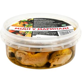 Ukrainska Zirka Mussels in Northern Marinade 140g - buy, prices for COSMOS - photo 1