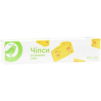 Чипсы Auchan со вкусом сыра 60г - купить, цены на Auchan - фото 3