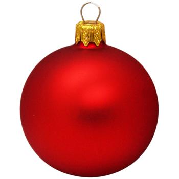 Куля ялинкова блискуча/матова червоний 6см в асортименті - купити, ціни на - фото 2