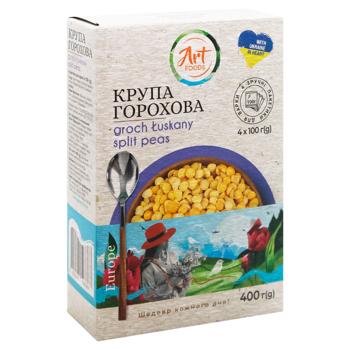 Крупа гороховая Art Foods в пакетиках 4х100г - купить, цены на ЕКО Маркет - фото 1