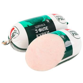 Nasha Riaba Boiled Chicken Fillet Ham High Grade 435g - buy, prices for Ideal - photo 2