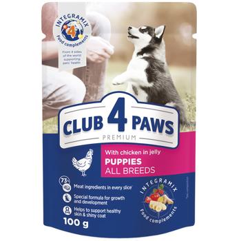Корм вологий Club 4 Paws Premium з куркою для цуценят всіх порід 100г - купити, ціни на MasterZoo - фото 2
