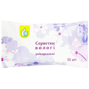 wet wipes auchan 15pcs Ukraine