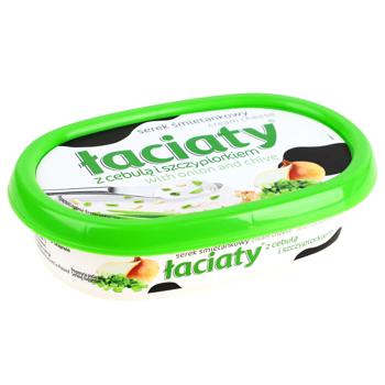 Крем-сыр Laciaty с луком 57,5% 135г - купить, цены на Grono - фото 2