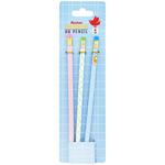Auchan HB Pencil with Eraser 3pcs