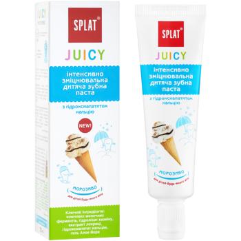 Зубна паста дитяча Splat Junior Juicy Морозиво Захист від бактерій і карієсу 35мл - купити, ціни на МегаМаркет - фото 2