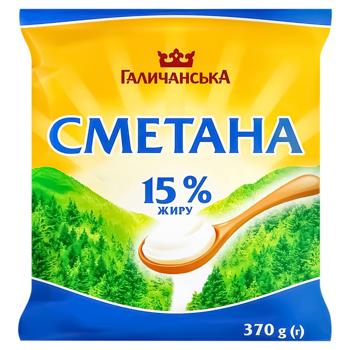 Сметана ГаличанськА 15% 370г - купити, ціни на NOVUS - фото 4