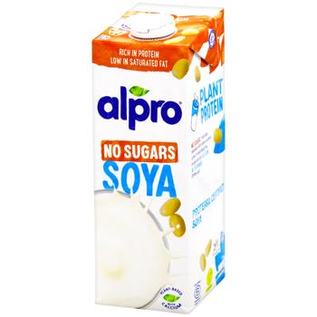Alpro Sugar-Free Soya Drink with Calcium 3% 1l - buy, prices for COSMOS - photo 1
