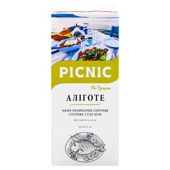 Picnic Greek  Aligote Still White Dry Wine 9.5-14% 1l - buy, prices for EKO Market - photo 2