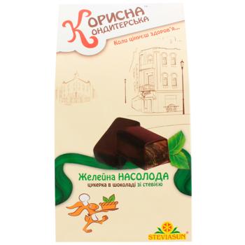 Korysna Kondyterska Zheleyna Nasoloda Candies in Chocolate with Stevia 150g - buy, prices for Supermarket "Kharkiv" - photo 2