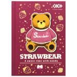 Блокнот Zibi Kids Line Bear Toy в клетку светло-коричневый А6 64 листа