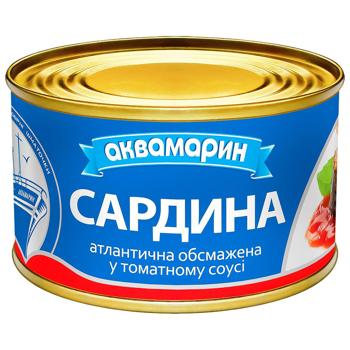 Akvamaryn Sardines in Tomato Sauce 230g - buy, prices for COSMOS - photo 1