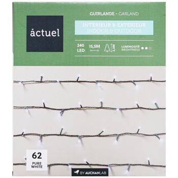 Actuel Flashing Lights pure white 240LED - buy, prices for Auchan - photo 2