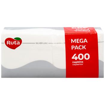 Серветки столові Рута білі 24*24 400шт - купити, ціни на За Раз - фото 1