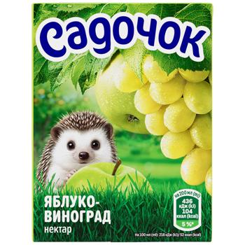 Нектар Садочок яблочно-виноградный 200мл - купить, цены на Чудо Маркет - фото 5