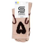 Шкарпетки Premier Socks Преміум жіночі з пухнастим серцем класичні р.23-25 бежевий