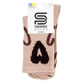 Premier Socks Premium Classic Women's Socks with Fluffy Heart s.23-25 Beige - buy, prices for EKO Market - photo 1