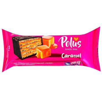 Вафли Polus со вкусом карамели 50г - купить, цены на Чудо Маркет - фото 1