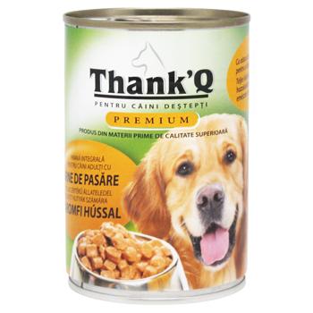 Корм д/собак THANKQ PREMIUM 415г Курка з/б (Румунія) - купить, цены на КОСМОС - фото 1