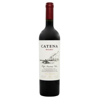 Вино Catena Malbec красное сухое 13,5% 0,75л - купить, цены на МегаМаркет - фото 1