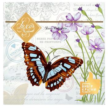 Серветки столові Luxy Несамовита ніжність 3-шарові 33х33см 18шт