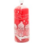 Decorative Candle Owls 60x130mm