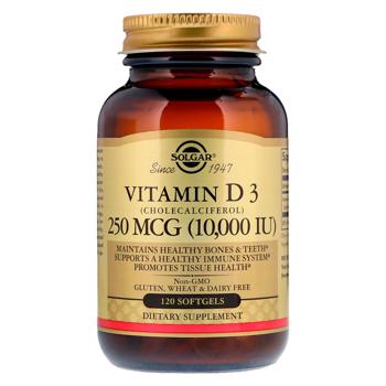 Solgar Cholecalciferol Vitamin D3 10000 IU 120 softgels - buy, prices for Biotus - photo 1