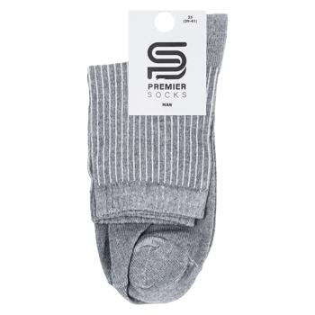 Premier Socks Econom Rubber Band Imitation Middle Men's Socks s.25 Grey - buy, prices for EKO Market - photo 1