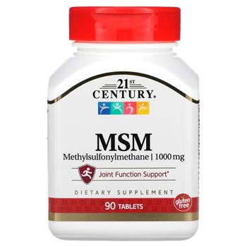 21st Century MSM Methylsulfonylmethane 1000mg 90 tablets