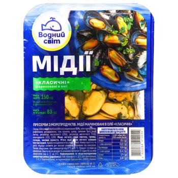 Vodnyi Svit Pickled Mussels 150g - buy, prices for MegaMarket - photo 1