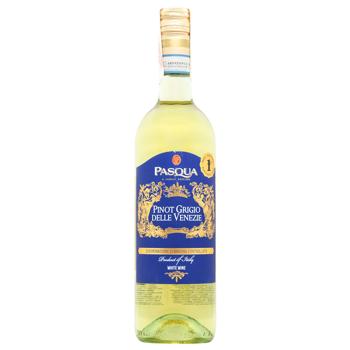 Вино Pasqua Pinot Grigio Delle Venezie белое сухое 12% 0,75л - купить, цены на МегаМаркет - фото 1