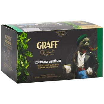 Чай зелений Graff Osmanthus байховий 20шт*1,5г - купити, ціни на Епіцентр FOOD - фото 2
