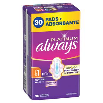Always Platinum Normal Hygienical Pads Size 1 30pcs - buy, prices for COSMOS - photo 2