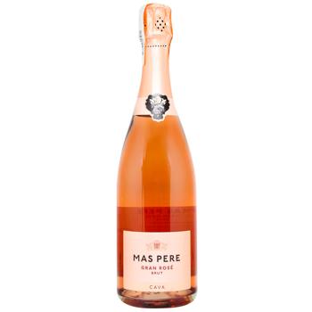 Вино ігристе Mas Pere Rosado Brut рожеве брют 11,5% 0,75л
