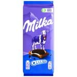 Milka Milk Chocolate with Oreo Cookies Filled with Vanilla Flavor 92g