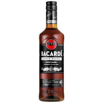 Ром Bacardi Carta Negra темный 40% 0,5л - купить, цены на Идеал - фото 1