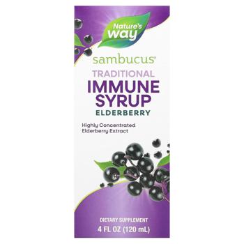 Черная бузина Nature's Way Sambucus Traditional Immune Syrup 120мл - купить, цены на Biotus - фото 3