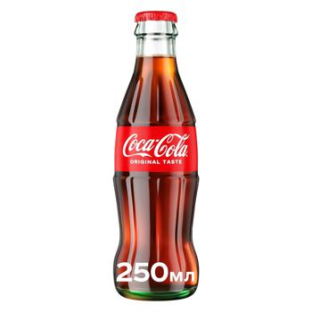 Напій газований Coca-Cola 250мл - купити, ціни на NOVUS - фото 1