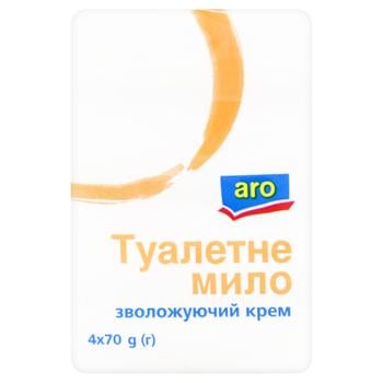 Мило туалетне Aro зволожуючий крем 70г х 4шт - купити, ціни на METRO - фото 1