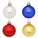 ASK Glass Christmas Ball without Pattern 4cm in Assortment