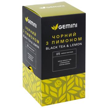 Чай черный Gemini с лимоном 1,5г*25шт - купить, цены на Auchan - фото 2
