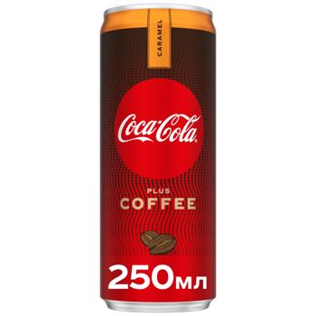 Напій газований Coca-Cola Plus Coffee Карамель з екстрактом кави 250мл