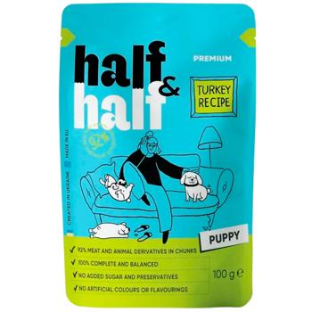 Half&Half 5+1 Adult вологий корм для цуценят 6 шт х 100 г - індичка - купити, ціни на MasterZoo - фото 2
