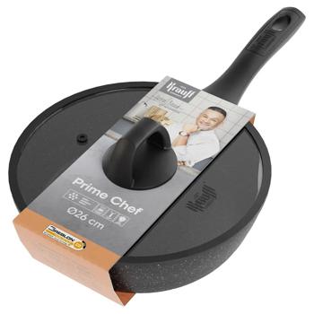 Krauff Frying Pan with Glass Lid 26cm 25-45-224 - buy, prices for - photo 3